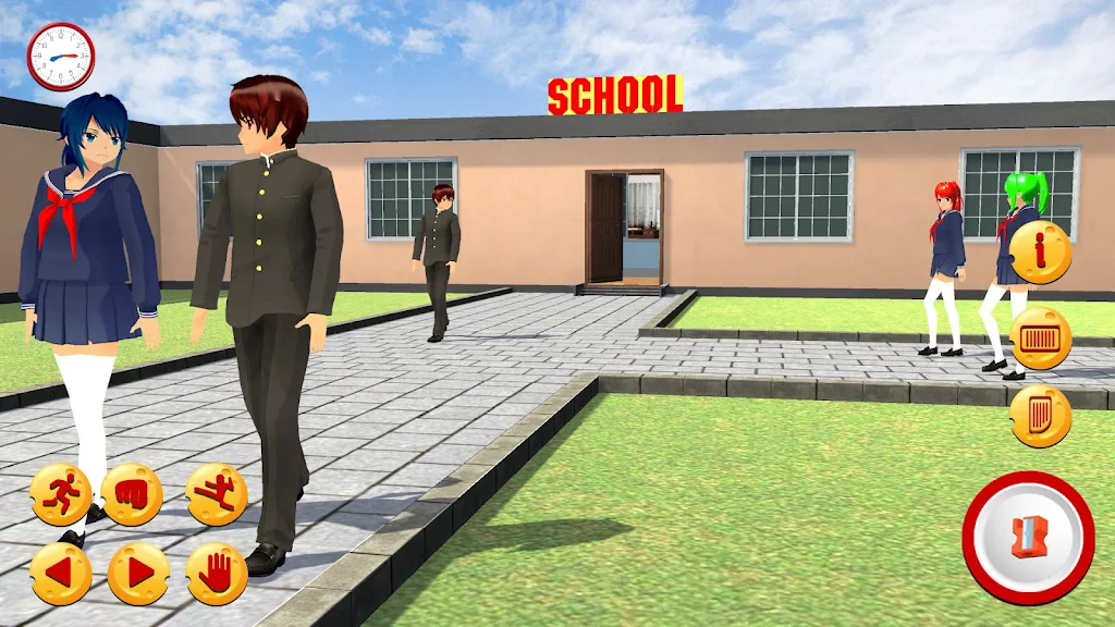 Anime High School Girl 3D Game Screenshot 3