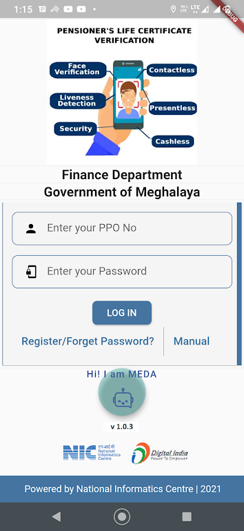 Govt Of Meghalaya-Pension App Screenshot 1