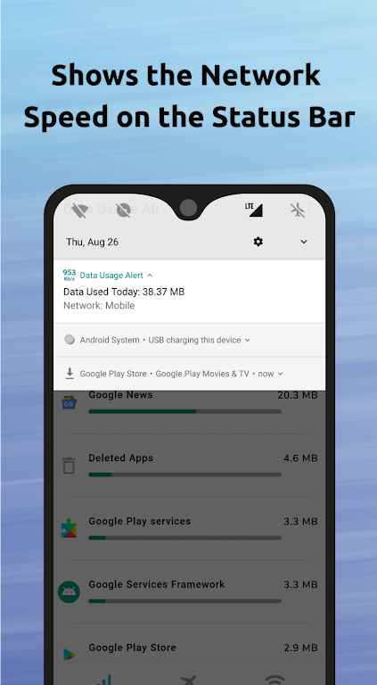Data Usage Alert + Speed Meter Screenshot 4