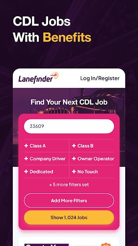Lanefinder: CDL Trucking Jobs Screenshot 1