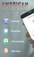 US Calendar 2023 With Holidays Screenshot 1