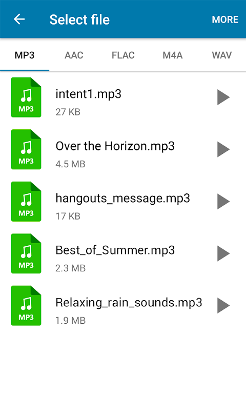 MP3 Converter Edit Music files Screenshot 1