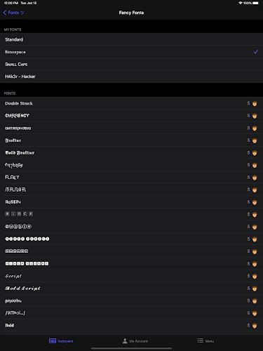 Cool Fonts - Fancy Keyboard Screenshot 10