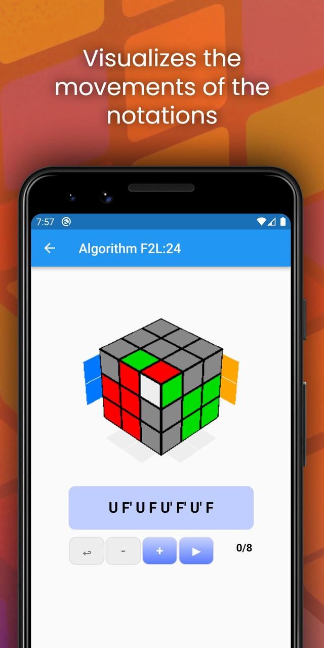 3x3 Cube Fridrich Algorithms Screenshot 3