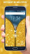 Glitter Zipper Lock Screen Screenshot 2
