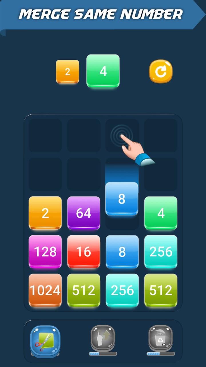 Drop Merge Blocks: 2048 Puzzle Screenshot 1
