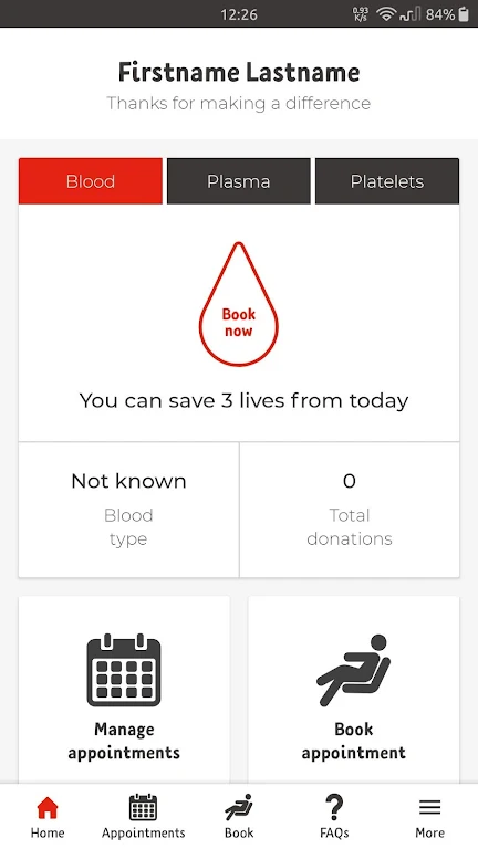 Donate Blood Screenshot 3