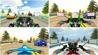 VR Highway Traffic Bike Racer Screenshot 6