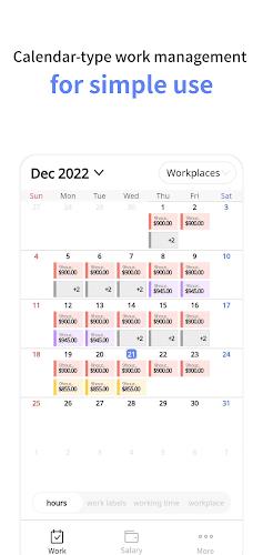 Gig-work schedule,wage manager Screenshot 1