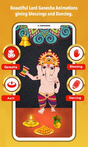 Ganesha Dancing Aarti Blessing Screenshot 1