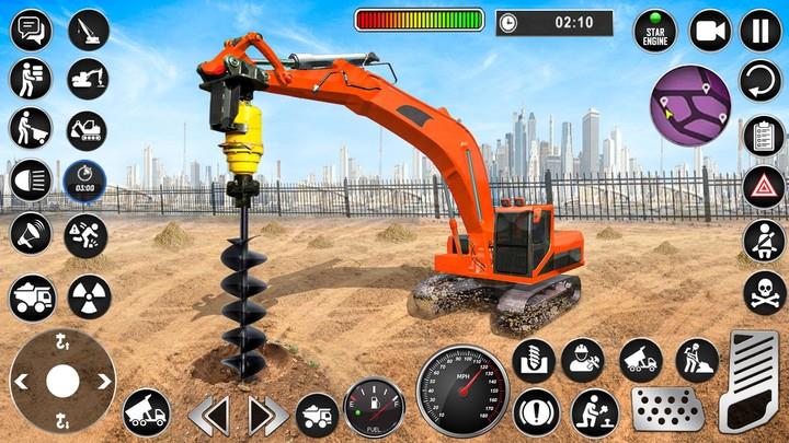 Heavy Drill Excavator Games Screenshot 1