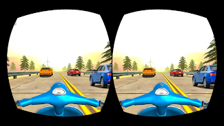 VR Highway Traffic Bike Racer Screenshot 8