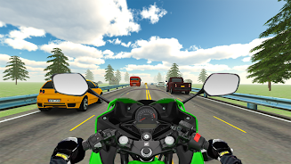 VR Highway Traffic Bike Racer Screenshot 1
