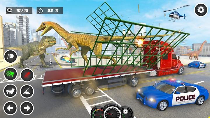 GT Dino Transporter Truck Game Screenshot 3