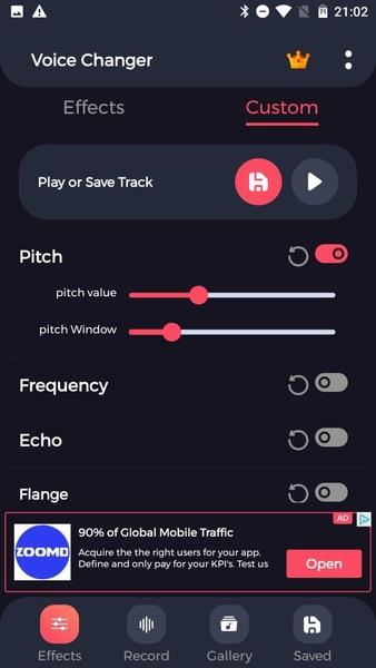 Voice Changer with Effects (Eagle Apps) Screenshot 1
