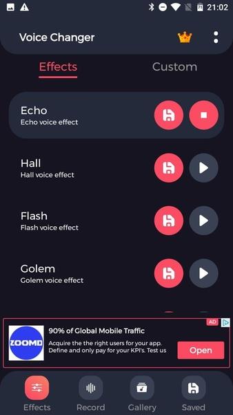 Voice Changer with Effects (Eagle Apps) Screenshot 8