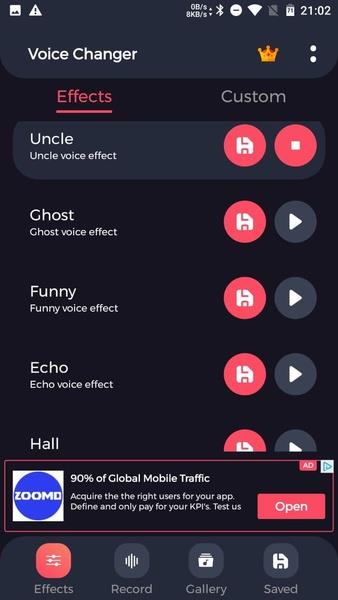 Voice Changer with Effects (Eagle Apps) Screenshot 7