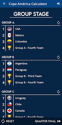 Copa América Calculator Screenshot 24
