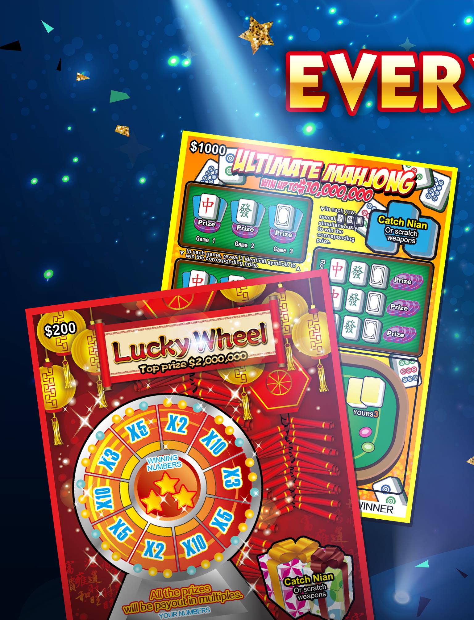 Lottery Scratch Off - Mahjong Screenshot 6