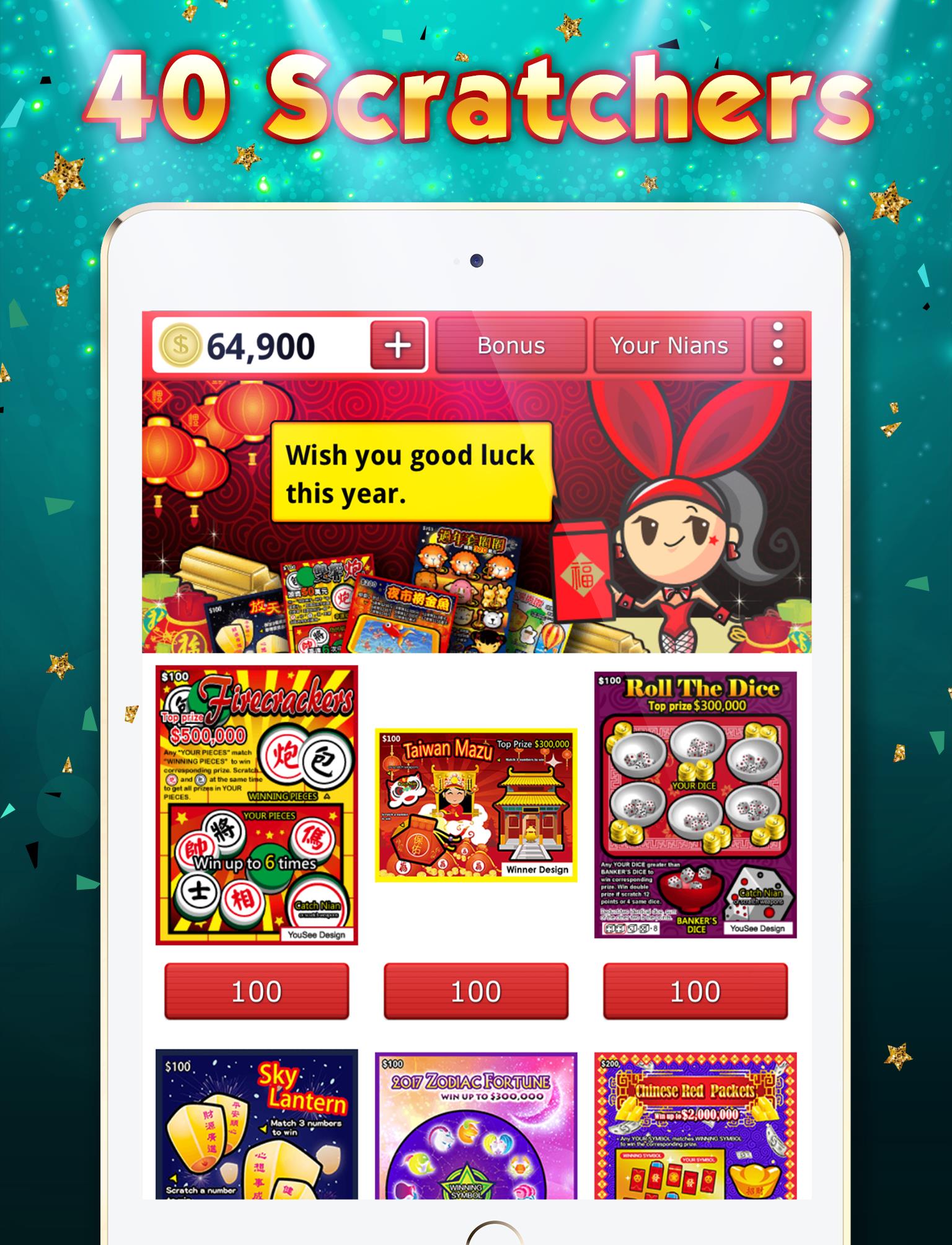 Lottery Scratch Off - Mahjong Screenshot 9