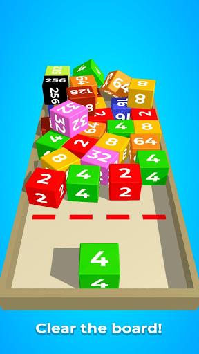 Chain Cube 2048: 3D merge game Screenshot 74