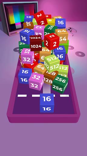 Chain Cube 2048: 3D merge game Screenshot 8
