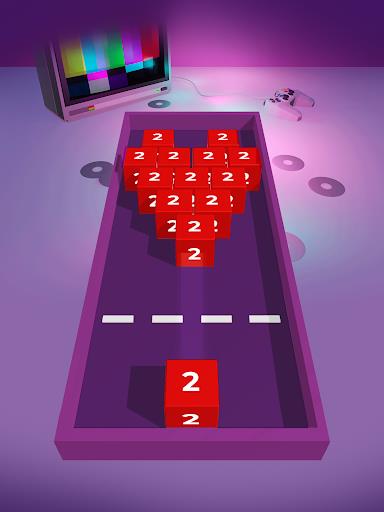 Chain Cube 2048: 3D merge game Screenshot 2