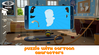 Puzzle with Cartoon Characters Screenshot 1