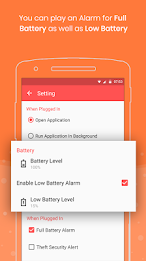 Full Battery Charge Alarm Screenshot 1