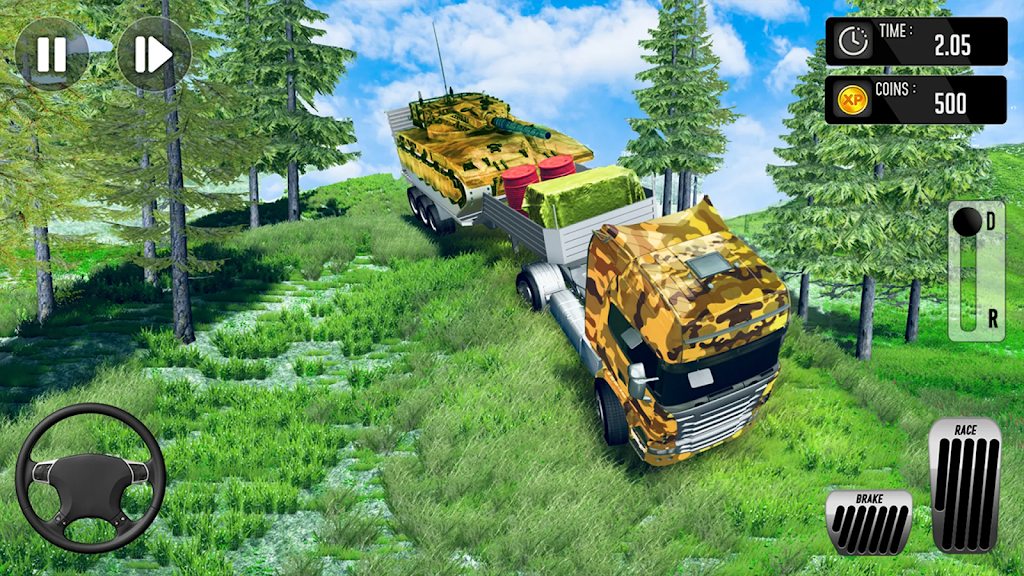 Army Simulator Truck games 3D Screenshot 4