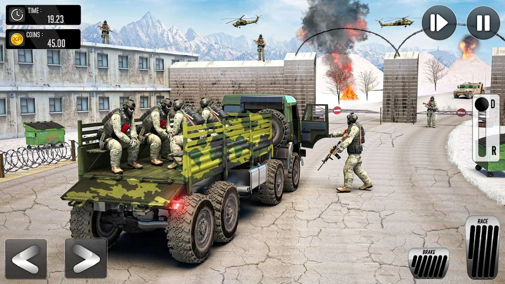 Army Simulator Truck games 3D Screenshot 1