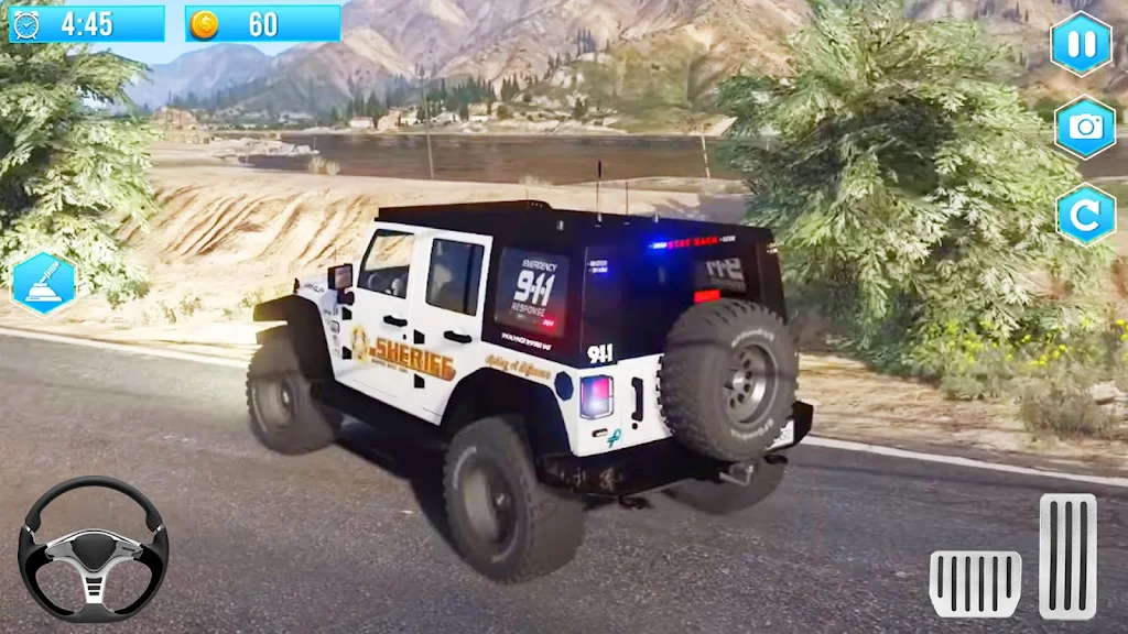 American Police Jeep Driving Screenshot 4