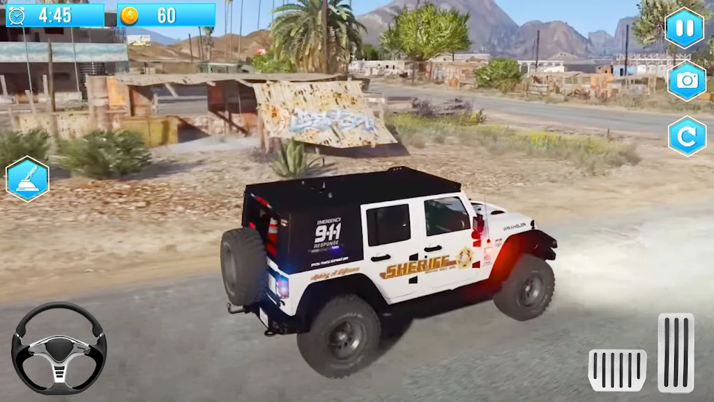 American Police Jeep Driving Screenshot 3