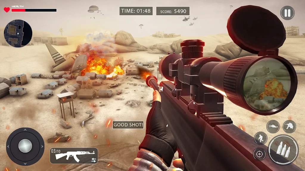 WW2 Sniper Gun Simulator Games Screenshot 4
