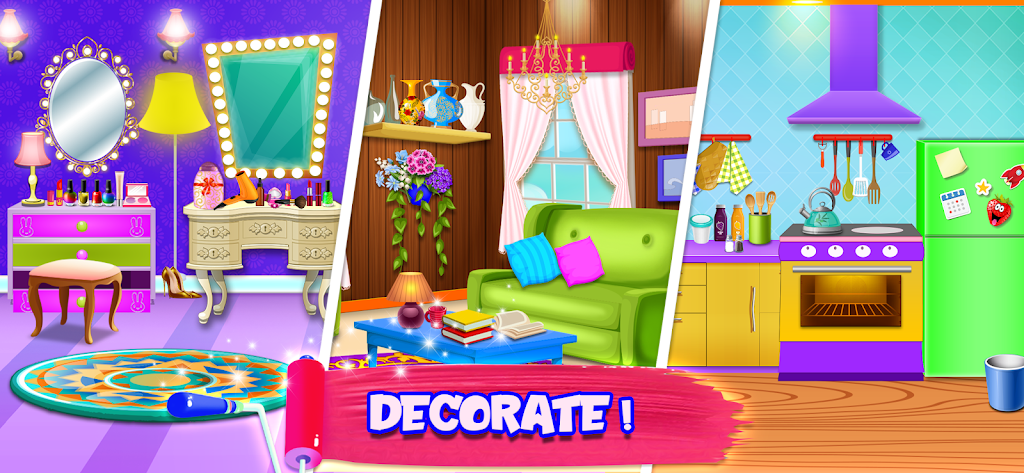 Doll House Cleanup Design Game Screenshot 3