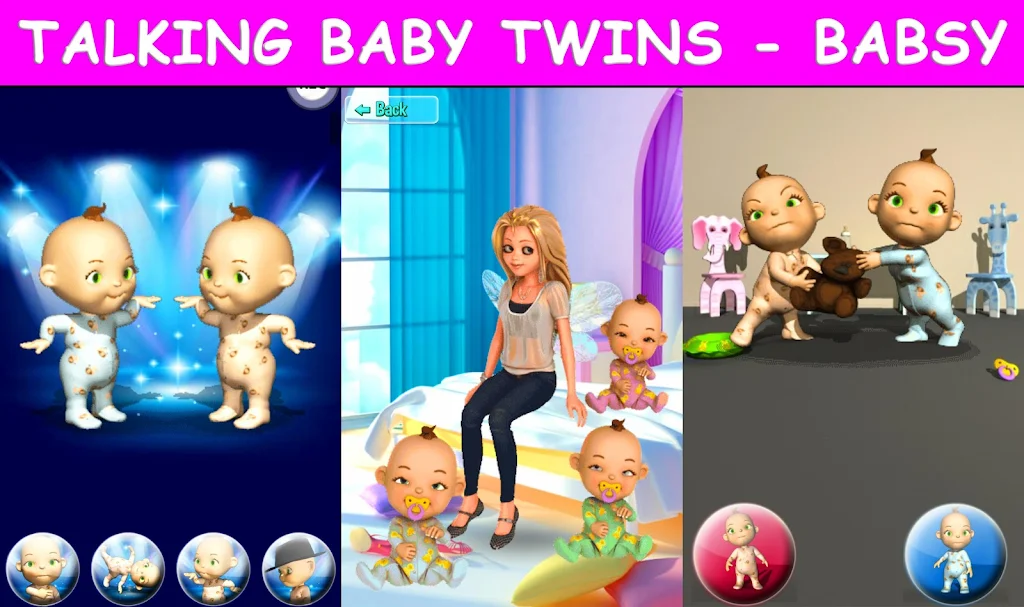 Talking Baby Twins - Babsy Screenshot 1