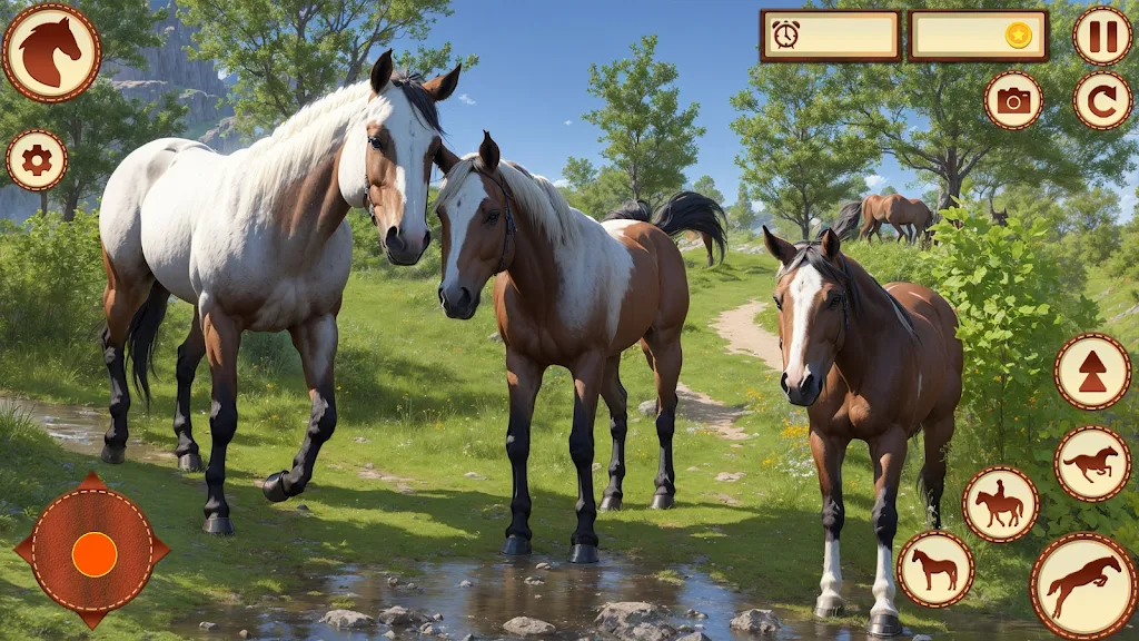 Wild Horse Family Riding Game Screenshot 1