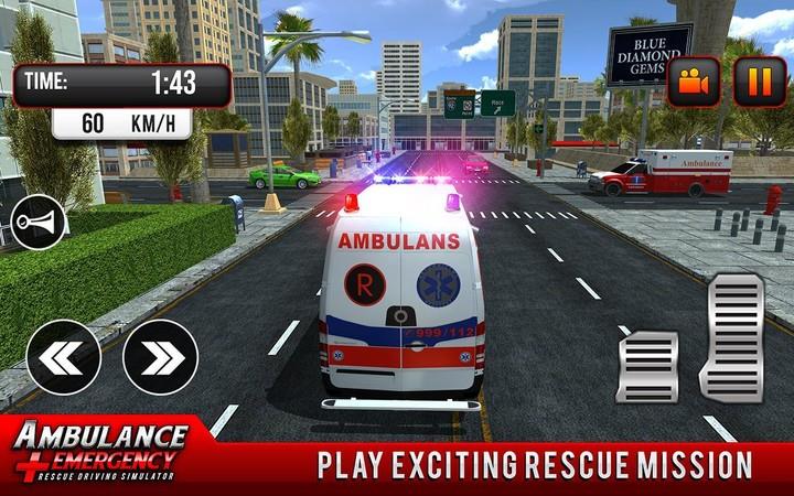 911 Ambulance City Rescue Game Screenshot 2
