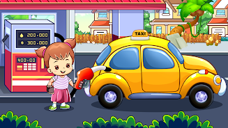 Kids Taxi Car wash Driving Sim Screenshot 5