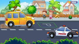 Kids Taxi Car wash Driving Sim Screenshot 4