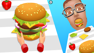 Burger Stack Run Game Screenshot 2