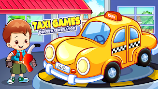 Kids Taxi Car wash Driving Sim Screenshot 6