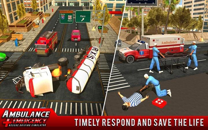 911 Ambulance City Rescue Game Screenshot 5
