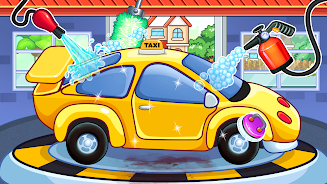 Kids Taxi Car wash Driving Sim Screenshot 3