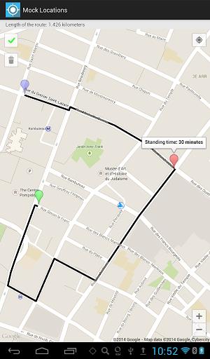 Mock Locations (fake GPS path) Screenshot 8