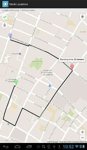Mock Locations (fake GPS path) Screenshot 3