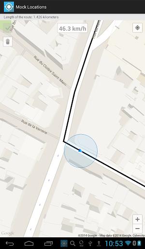 Mock Locations (fake GPS path) Screenshot 10