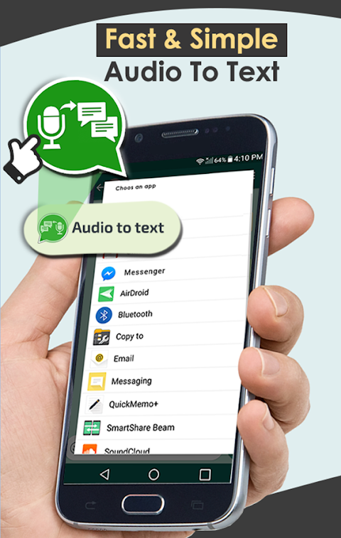 Audio to Text Converter for What's App Screenshot 3