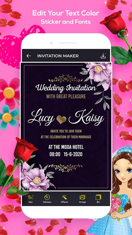 Invitation Maker, Greeting Card Maker (RSVP) Screenshot 1