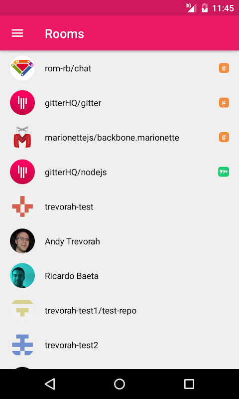 Gitter: Chat for GitLab, GitHub & more Screenshot 2
